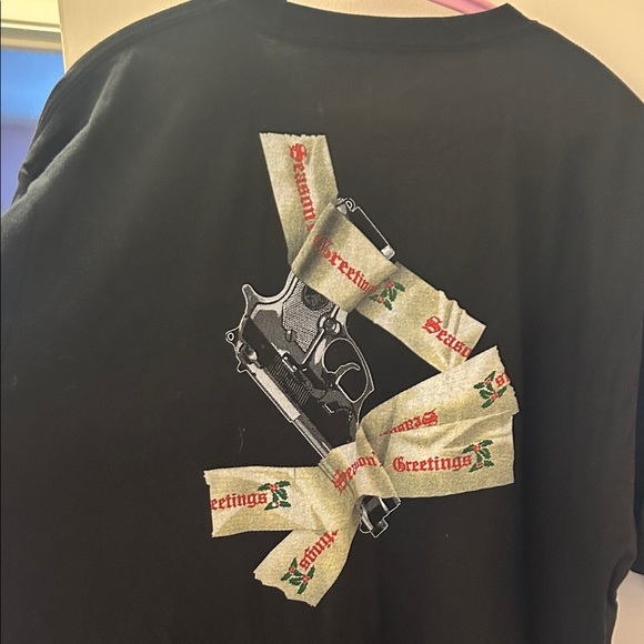 Grunt Style Black Tee with Red Yippie Ki Yay - Picture 5 of 5